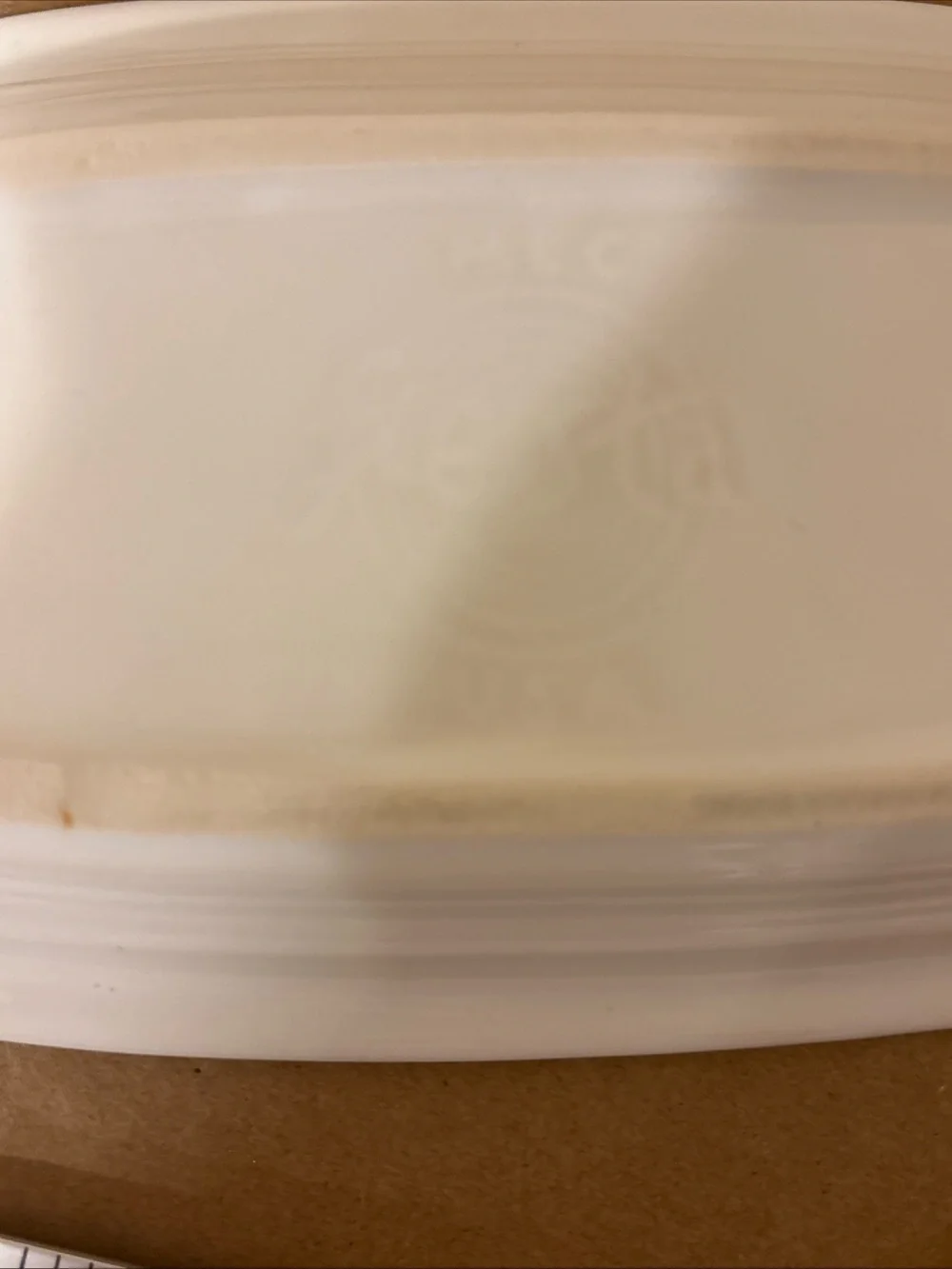 FIESTA White Ceramic Covered Butter Dish with Knob Top FIESTAWARE Retired HTF